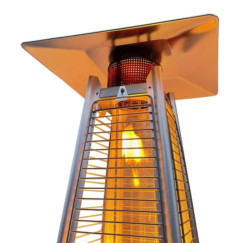 15kW Stainless Steel Flame Tower Patio Heater