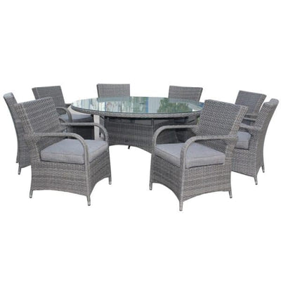DISPLAY MODEL SALE Royalcraft Parisian Deluxe 8 Seater Dining Set