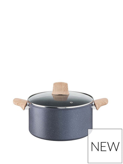 Tefal Natural Force SAFE NON STICK MINERALIA NON STICK 24cm Stewpot Suitable All Hobs