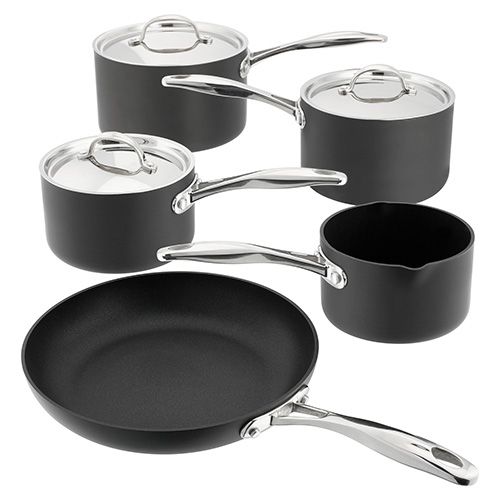 Stellar 6000 Hard Anodised 5 Piece Cookware Set S6C1