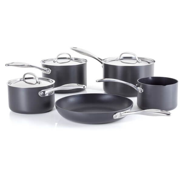 Stellar 6000 Hard Anodised 5 Piece Cookware Set S6C1