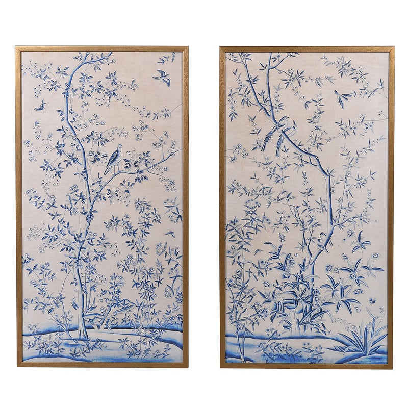 Set of 2 Blue Blossom Pictures