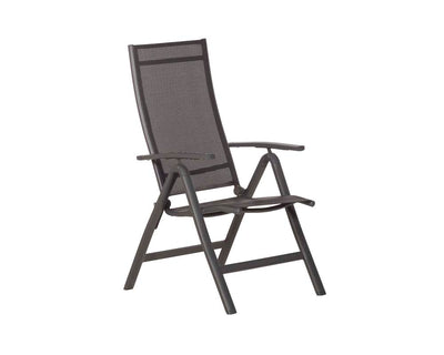 Royalcraft Sorrento High Back 4 Seat Black Round Deluxe Recliner Set Aluminium Frame - IN STOCK NOW
