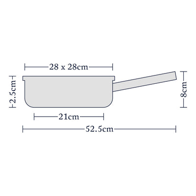 Stellar Cast Non-Stick Griddle Pan 28cm x 28cm Lifetime Guarantee