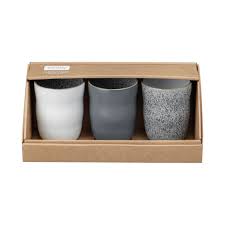 Denby Studio Grey Set of 3 Handless Mugs