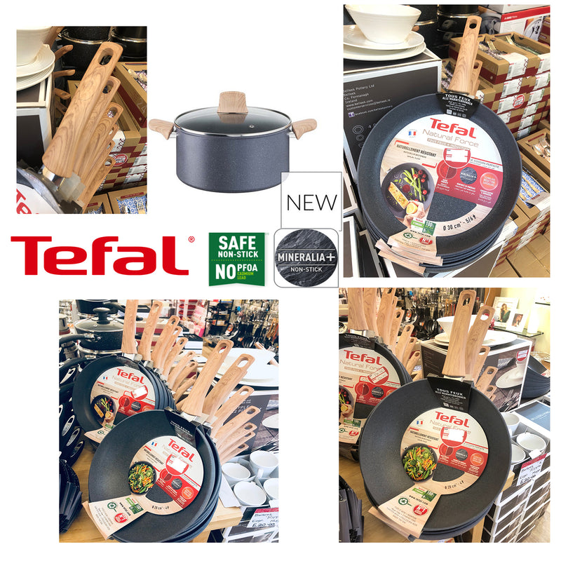 Tefal Natural Force SAFE NON STICK MINERALIA NON STICK 24cm Stewpot Suitable All Hobs