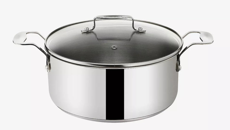 Tefal Jamie Oliver Stainless Steel 24cm Stewpot and Lid 4.7L