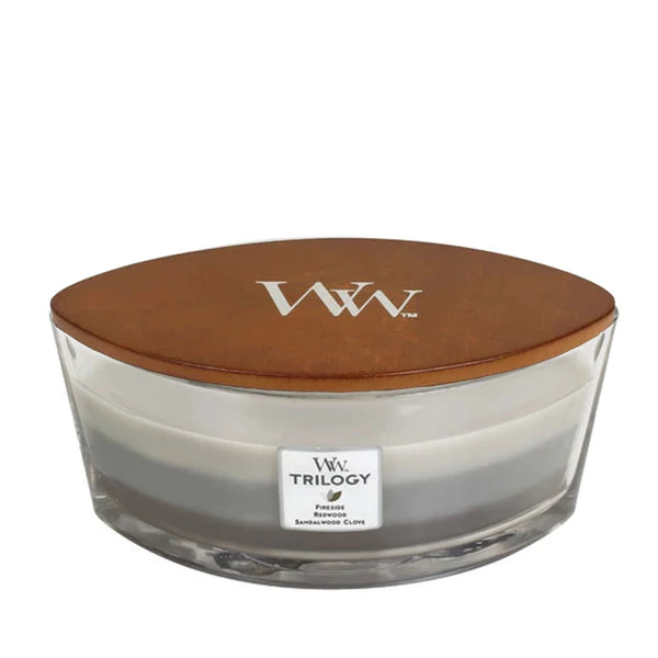 WOODWICK WARM WOODS TRILOGY CANDLE