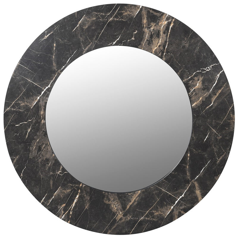 Faux Black Marble Mirror