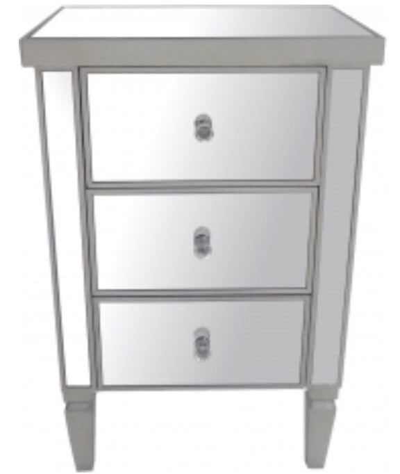 Mirrored Bedside Cabinet