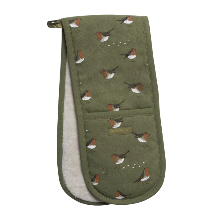 Sophie Allport Robins Double Oven Glove