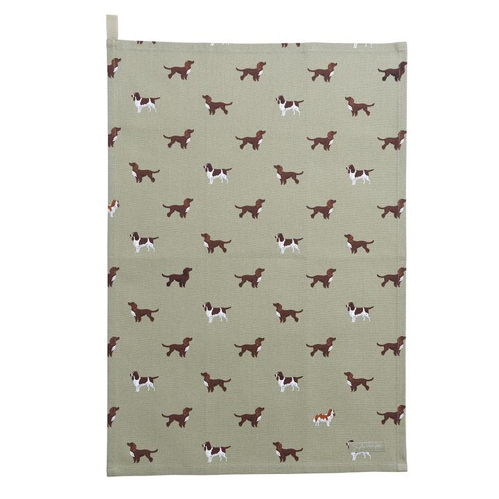 Sophie Allport Spaniels Tea Towel