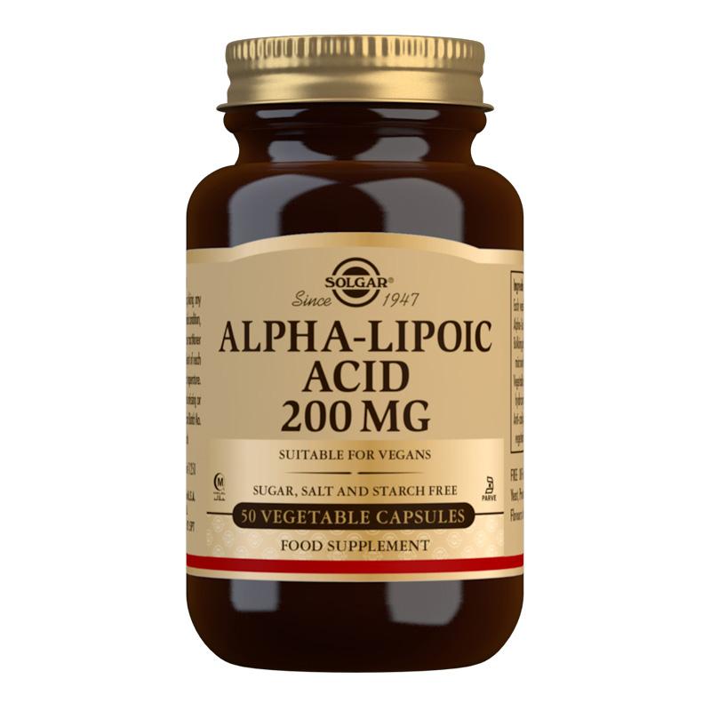 Alpha-Lipoic Acid 200 mg Vegetable Capsules - Pack of 50 4.8 star rating 4 Reviews