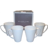 Belleek Ripple Mug Set of 4