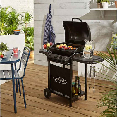 Outback Omega 200 Gas Barbecue, Regulator & Rack