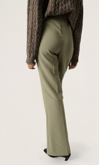 Soaked in Luxury ladies SLCorinne pants in Vetiver, Corinne Trousers