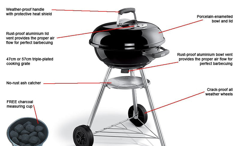 Weber Compact 47cm Charcoal BBQ