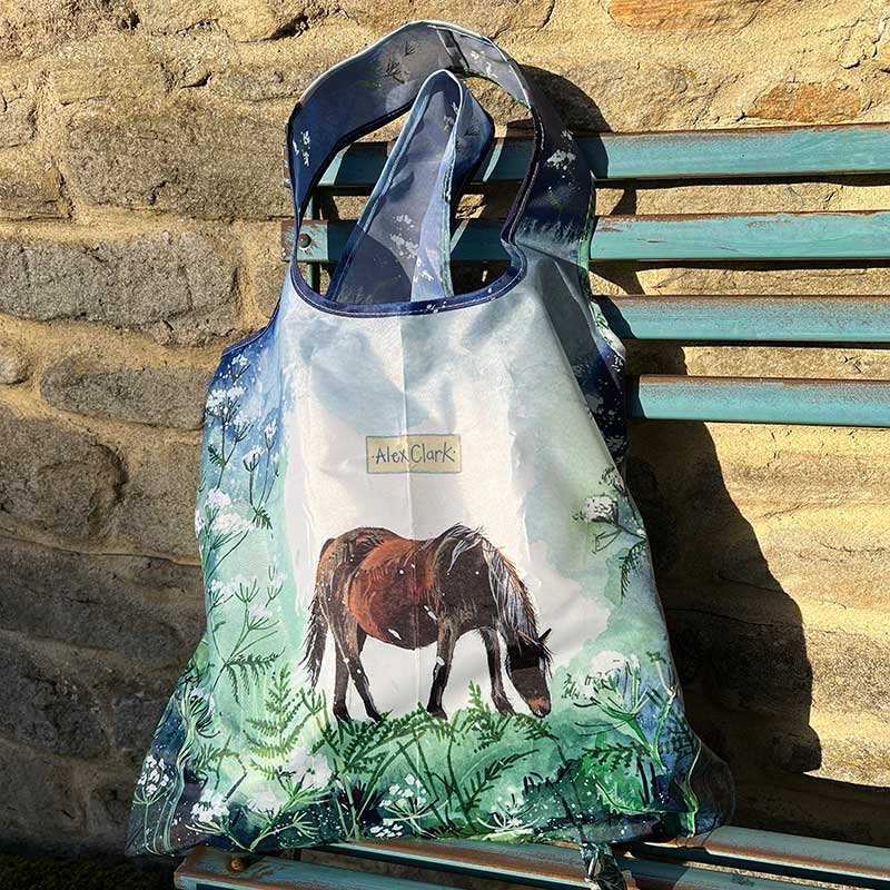 Alex Clark Horse and Cow Parsley Reusable Shopping Bag