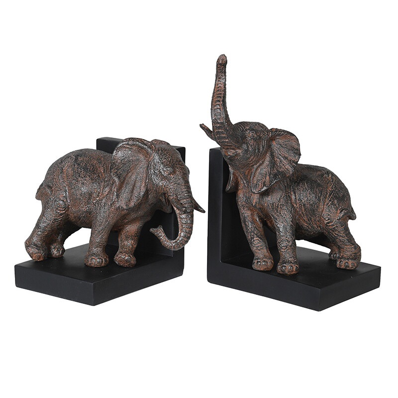 Elephant Book Holder Pair