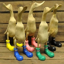 Duck Figure In Hunter Boots
