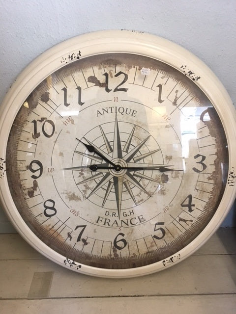 Antique Cream Clock