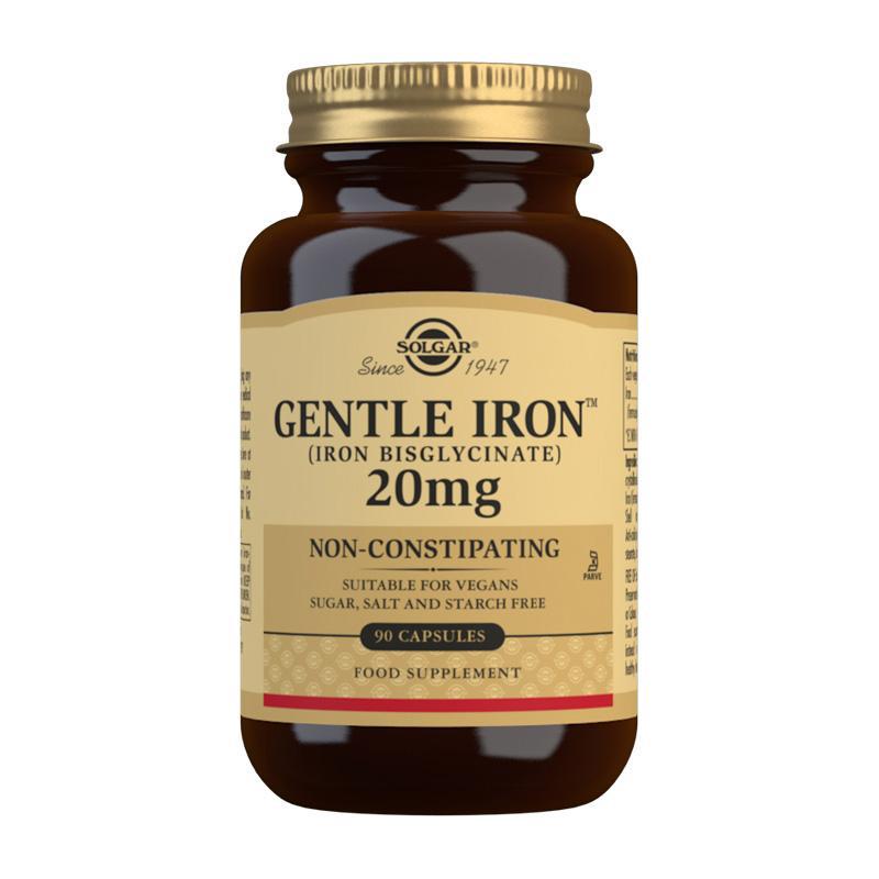 Gentle Iron (Iron Bisglycinate) 20 mg Vegetable Capsules