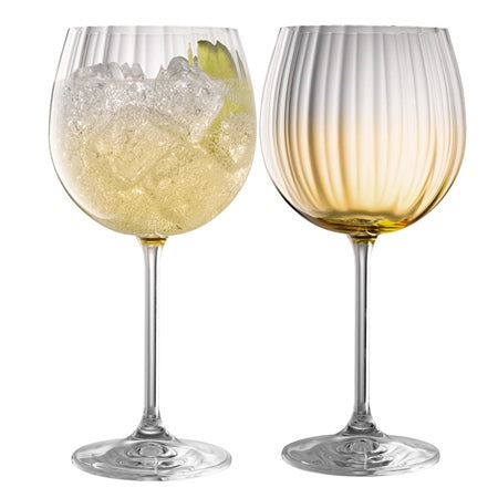 Galway Erne Gin & Tonic Glass x2 - Amber