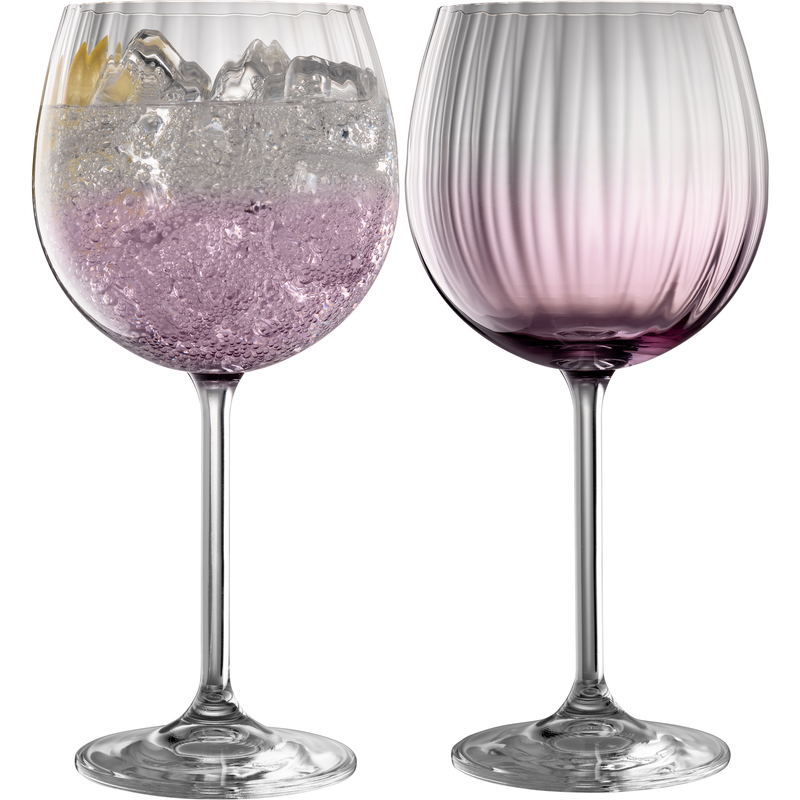 Galway Erne Gin & Tonic Glass x2 - Amethyst