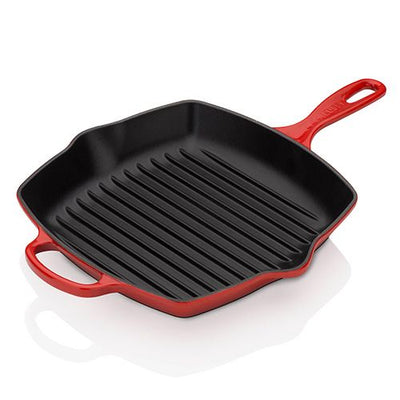 Le Creuset Signature Cast Iron 26cm Square Grillit - Cerise