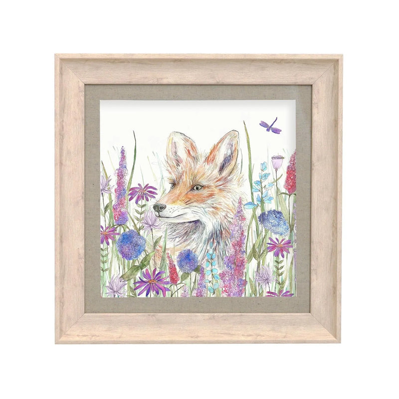 Harley Fox Birch Framed Print - 46x46cm