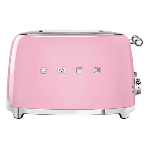 Smeg 4 x 4 Slice Toaster, Pink TSF03PKUK