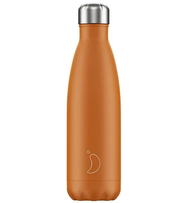 Chilly’s Matte Edition 500ml Reusable Bottle - Burnt Orange