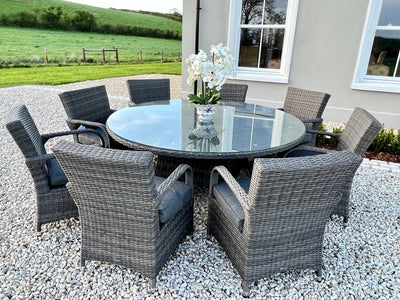 DISPLAY MODEL SALE Royalcraft Parisian Deluxe 8 Seater Dining Set