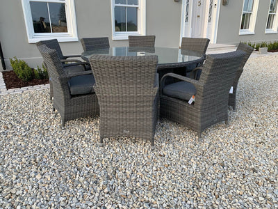 DISPLAY MODEL SALE Royalcraft Parisian Deluxe 8 Seater Dining Set