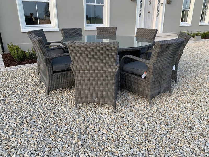 DISPLAY MODEL SALE Royalcraft Parisian Deluxe 8 Seater Dining Set