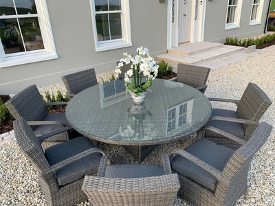 DISPLAY MODEL SALE Royalcraft Parisian Deluxe 8 Seater Dining Set