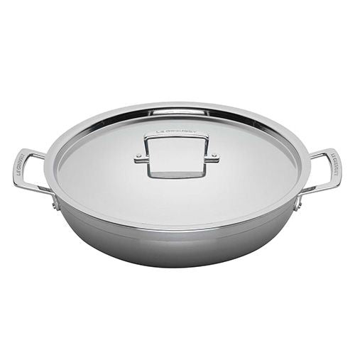 Le Creuset 3-ply Stainless Steel 30cm Shallow Casserole