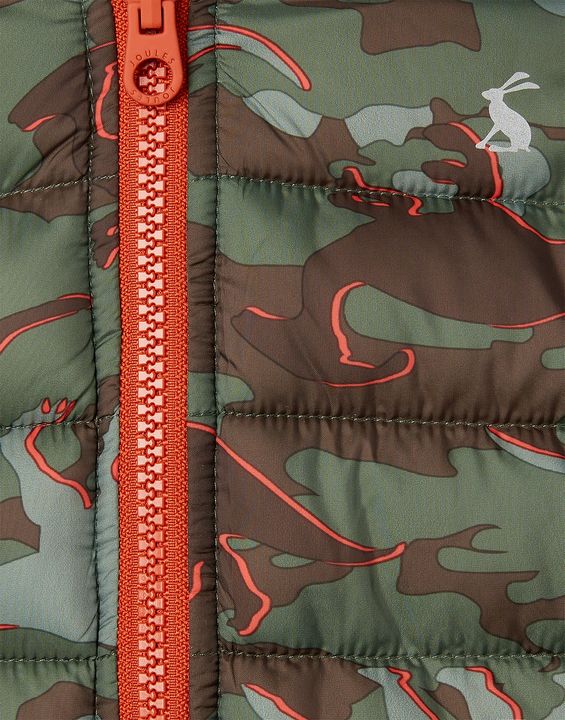 Joules Boys Switch It Showerproof Reversible Jacket- Dino Camo