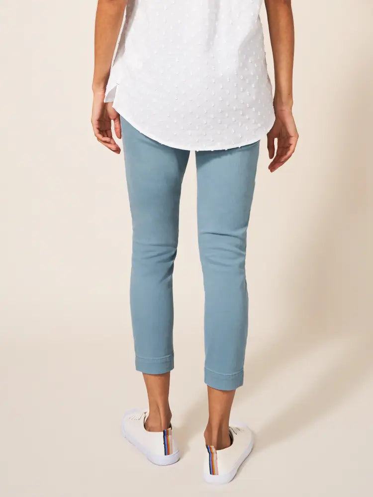 White Stuff Womens Janey Crop Jeggings - Mid Teal