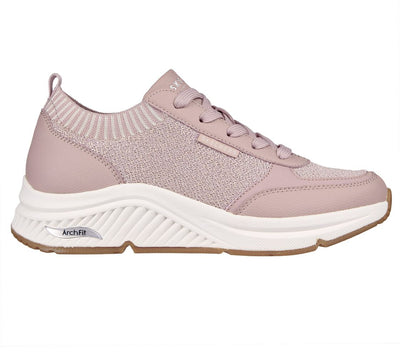 Skechers Womens Arch Fit S-Miles- Walk On Trainers- Mauve