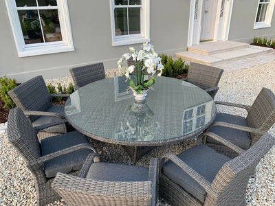 DISPLAY MODEL SALE Royalcraft Parisian Deluxe 8 Seater Dining Set