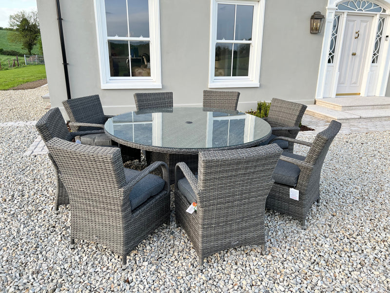 DISPLAY MODEL SALE Royalcraft Parisian Deluxe 8 Seater Dining Set