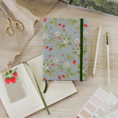 Sophie Allport Strawberries Fabric Notebook