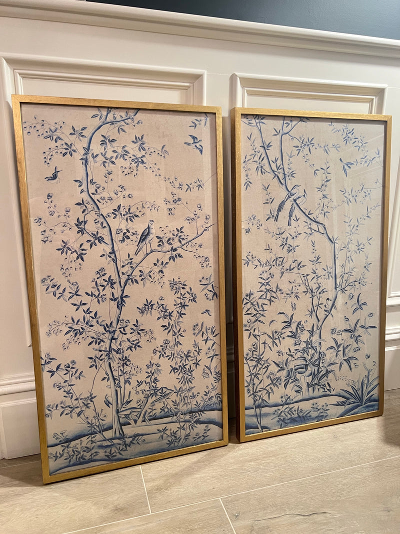 Set of 2 Blue Blossom Pictures