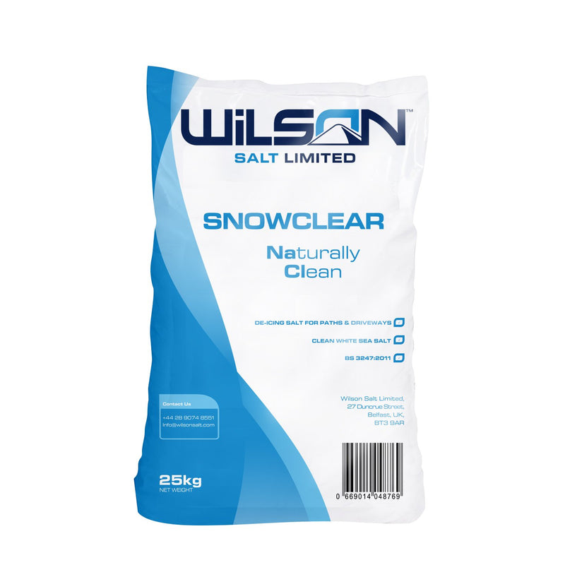 Snow clear De-icing salt 25kg bags