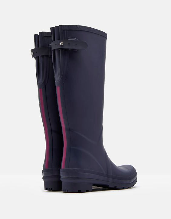 Joules Womens Field Wellies With Adjustable Back Gusset- French Navy