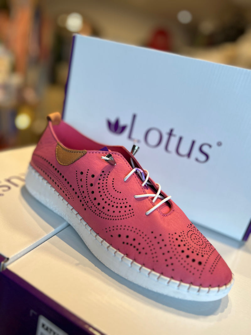 Lotus Womens Katya Casual Shoes - Pink