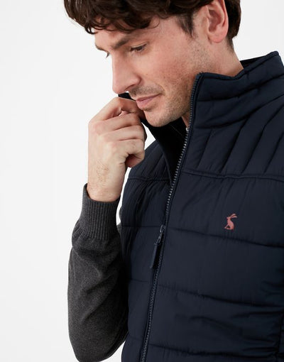 Joules Mens Go To Padded Gilet- Marine Navy