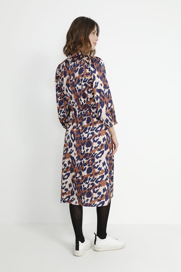 Culture Womens CUtania Dress - Toffee Leopard