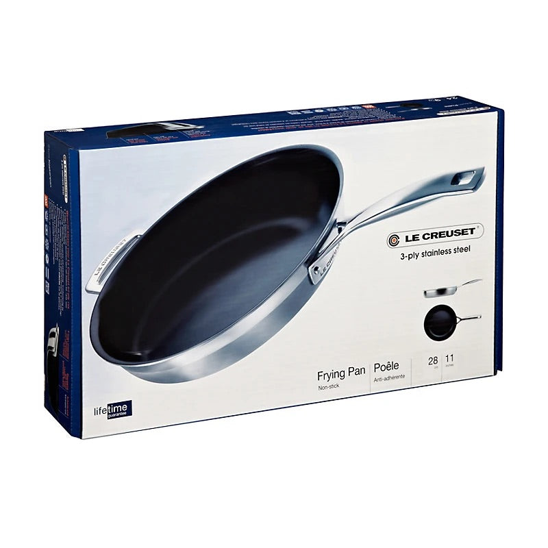 Le Creuset 30cm 3 Ply Stainless Steel Non-Stick Frying Pan